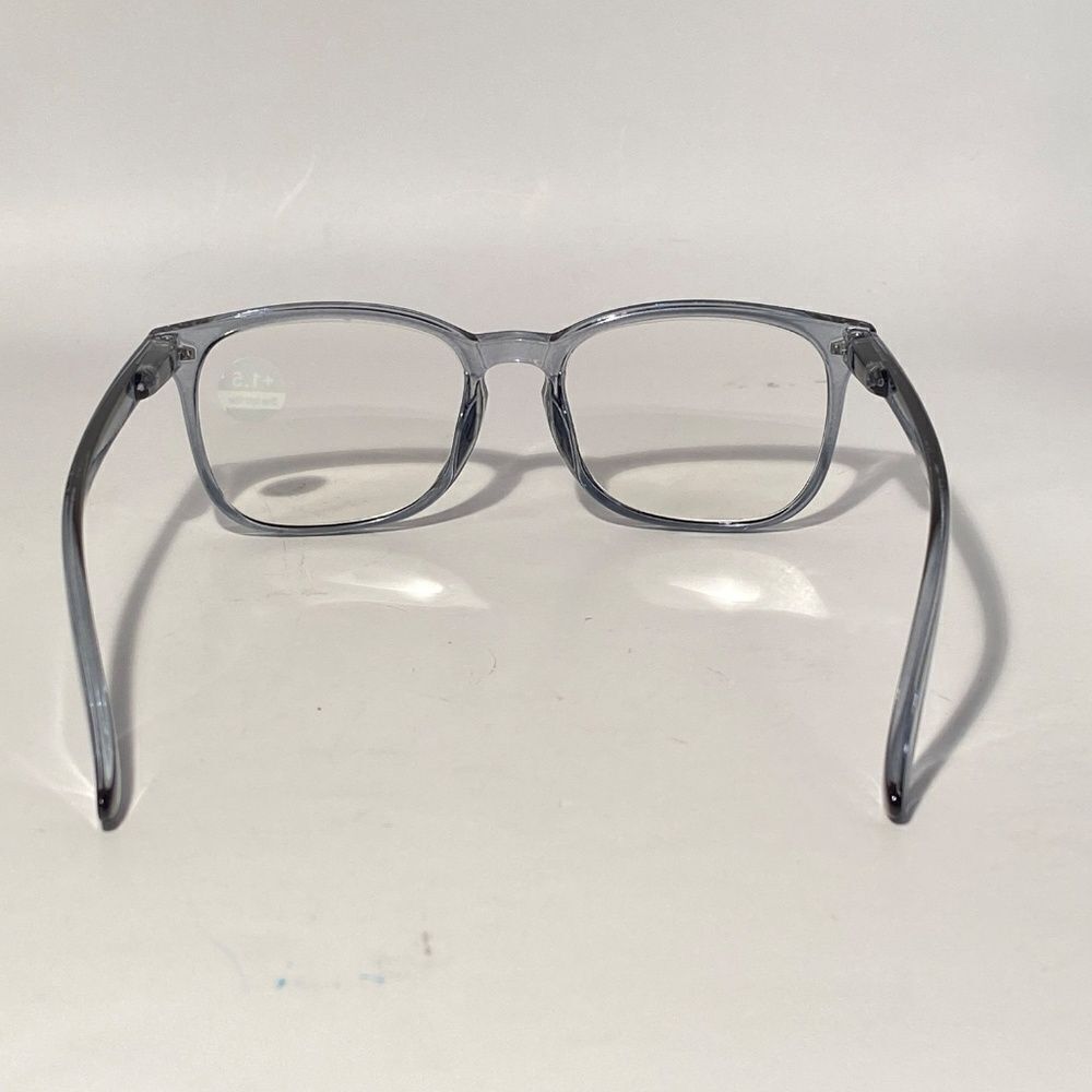 1508 Colette 1.5 Grey Reading Glasses Soft Butterfly Readers NWT - Picture 5 of 9
